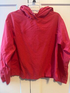 Solumbra Sun Precautions Hooded Pullover Jacket or Shirt | Red |UPF 100